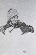 Egon Schiele Russian prisoner of war oil on canvas
